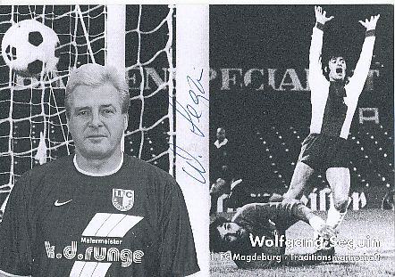 Wolfgang Seguin  FC Magdeburg   Fußball Autogrammkarte  original signiert 