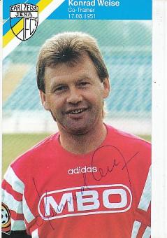 Konrad Weise   FC Carl Zeiss Jena   Fußball Autogrammkarte  original signiert 