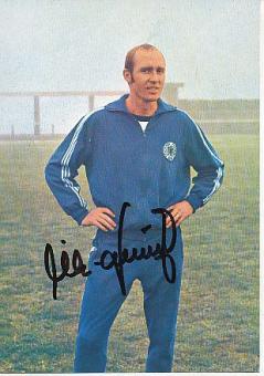 Willi Schulz   DFB   WM 1970 Bergmann Fußball 10 x 15 cm Autogrammkarte original signiert 