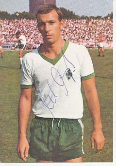Horst Dieter Höttges   SV Werder Bremen &  DFB  WM 1970 Bergmann Fußball 10 x 15 cm Autogrammkarte original signiert 
