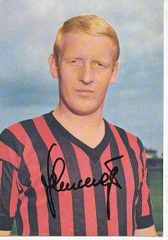 Karl Heinz Schnellinger   AC Mailand   &  DFB  WM 1970 Bergmann Fußball 10 x 15 cm Autogrammkarte original signiert 