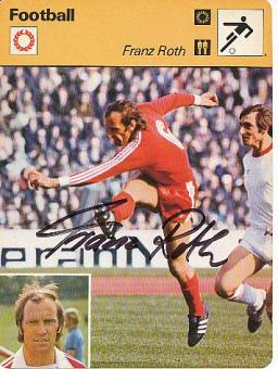 Franz Roth   FC Bayern München  & DFB  Fußball Autogrammkarte original signiert 