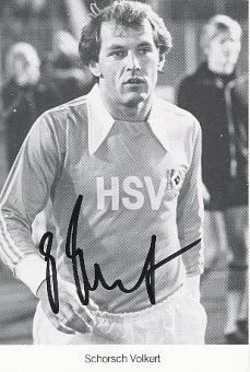 Georg "Schorsch" Volkert † 1995  Hamburger SV  Fußball Autogrammkarte original signiert 