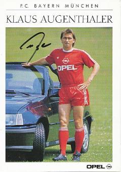 Klaus Augenthaler  1989/90  FC Bayern München Fußball Autogrammkarte  original signiert 