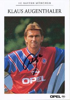 Klaus Augenthaler  1994/95  FC Bayern München Fußball Autogrammkarte  original signiert 