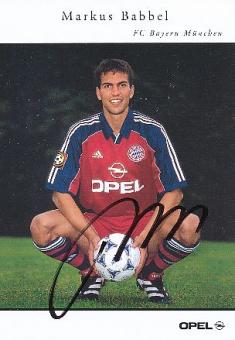 Markus Babbel   1999/2000  FC Bayern München Fußball  Autogrammkarte  original signiert 