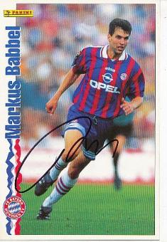 Markus Babbel   1996  Big Card  FC Bayern München Fußball  Autogrammkarte  original signiert 