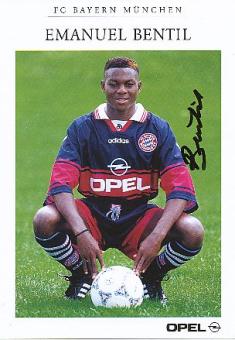 Emanuel Bentil  1997/1998  FC Bayern München Fußball  Autogrammkarte  original signiert 