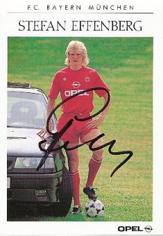Stefan Effenberg   1990/91  FC Bayern München Fußball  Autogrammkarte  original signiert 