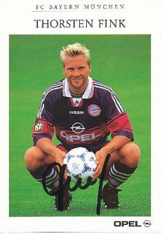 Thorsten Fink  1998/99  FC Bayern München Fußball  Autogrammkarte  original signiert 
