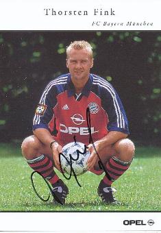 Thorsten Fink  1999/2000  FC Bayern München Fußball  Autogrammkarte  original signiert 