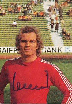 Uli Hoeneß  1974  FC Bayern München Fußball  Autogrammkarte  original signiert 