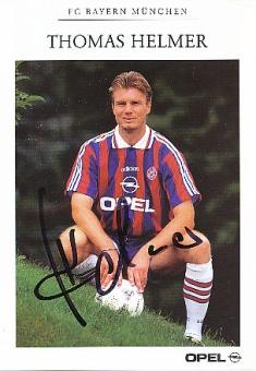 Thomas Helmer    1995/96  FC Bayern München Fußball  Autogrammkarte  original signiert 
