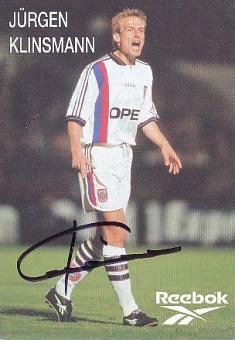Jürgen Klinsmann  1997  FC Bayern München Fußball  Autogrammkarte  original signiert 