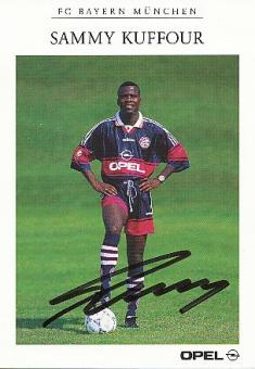 Sammy Kuffour   1998/99  FC Bayern München Fußball  Autogrammkarte  original signiert 