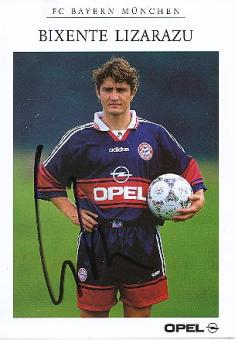 Bixente Lizarazu  1997/98  FC Bayern München Fußball  Autogrammkarte  original signiert 