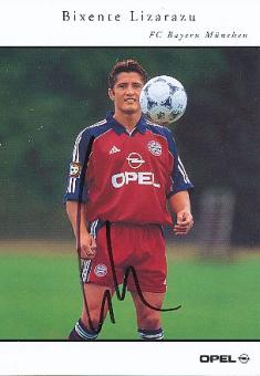 Bixente Lizarazu  1999/2000  FC Bayern München Fußball  Autogrammkarte  original signiert 