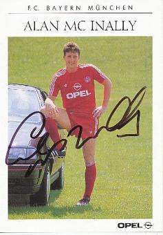 Alan Mc Inally   1989/90   FC Bayern München Fußball  Autogrammkarte  original signiert 