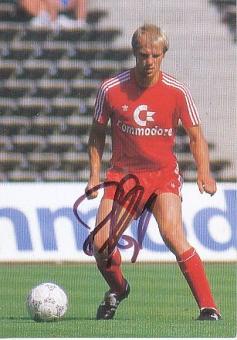 Hans Pflügler   1988/89  FC Bayern München Fußball  Autogrammkarte  original signiert 