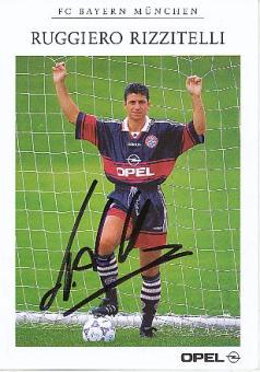 Ruggiero Rizzitelli   1997/98  FC Bayern München Fußball  Autogrammkarte  original signiert 
