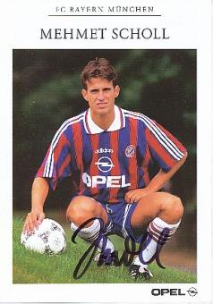 Mehmet Scholl   1996/97  FC Bayern München Fußball  Autogrammkarte  original signiert 