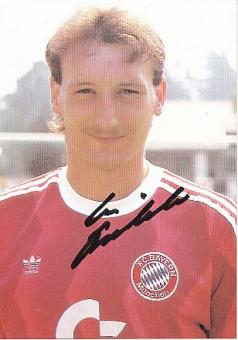 Uwe Tschiskale  1987/88  FC Bayern München Fußball  Autogrammkarte  original signiert 