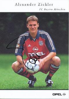 Alexander Zickler  1999/2000  FC Bayern München Fußball  Autogrammkarte  original signiert 