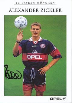 Alexander Zickler  1997/98  FC Bayern München Fußball  Autogrammkarte  original signiert 
