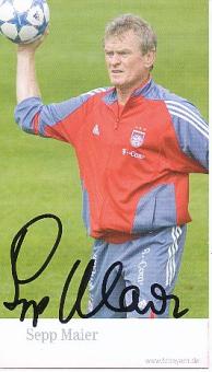 Sepp Maier  2005/2006   FC Bayern München Fußball  Autogrammkarte  original signiert 