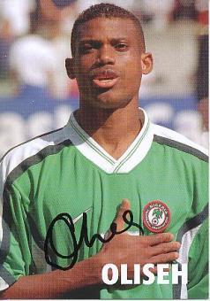 Sunday Oliseh  Nigeria  Fußball Autogrammkarte original signiert 