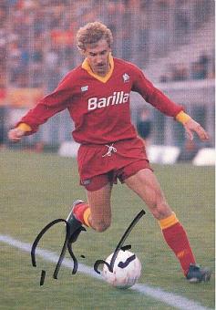 Rudi Völler  AS Rom  Fußball Autogrammkarte original signiert 