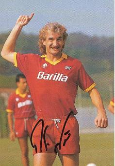 Rudi Völler  AS Rom  Fußball Autogrammkarte original signiert 