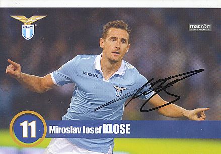 Miroslav Klose  Lazio Rom  Fußball Autogrammkarte original signiert 