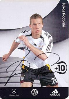 Lukas Podolski  DFB  WM 2006   Fußball Autogrammkarte original signiert 