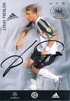 Lukas Podolski    DFB  EM 2004   Fußball Autogrammkarte original signiert 