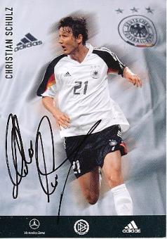 Christian Schulz   DFB  EM 2004   Fußball Autogrammkarte original signiert 