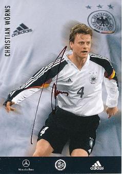 Christian Wörns   DFB  EM 2004   Fußball Autogrammkarte original signiert 