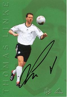 Thomas Linke   DFB  WM 2002   Fußball Autogrammkarte original signiert 