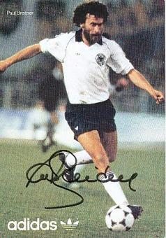 Paul Breitner  DFB  WM 1982   Fußball Autogrammkarte original signiert 