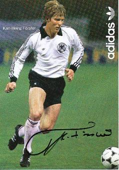 Karlheinz Förster  DFB  WM 1982  Fußball Autogrammkarte original signiert 