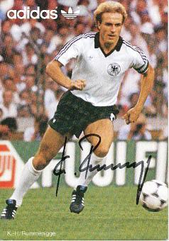 Karl Heinz Rummenigge   DFB   WM 1982  Fußball Autogrammkarte original signiert 