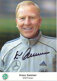 Klaus Sammer  DFB  Fußball Autogrammkarte original signiert 