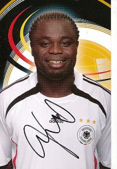 Gerald Asamoah  DFB  WM 2006 Panini Photo Card  Fußball Autogrammkarte original signiert 