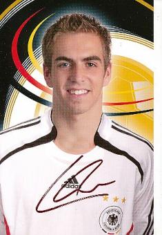 Philipp Lahm  DFB  WM 2006 Panini Photo Card  Fußball Autogrammkarte original signiert 