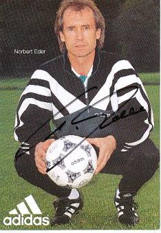 Norbert Eder † 2019   DFB   Fußball Autogrammkarte original signiert 
