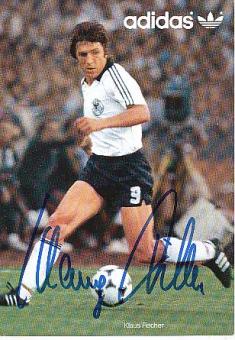 Klaus Fischer   DFB  WM 1982  Fußball Autogrammkarte original signiert 
