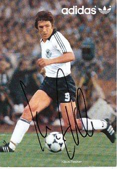 Klaus Fischer   DFB  WM 1982  Fußball Autogrammkarte original signiert 