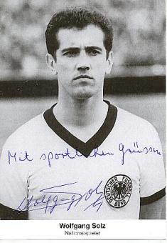 Wolfgang Solz † 2017   DFB  Fußball Autogrammkarte original signiert 