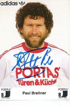 Paul Breitner   Portas  Fußball Autogrammkarte  original signiert 