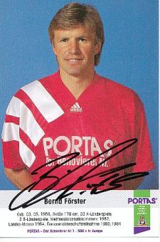 Bernd Förster    Portas  Fußball Autogrammkarte  original signiert 